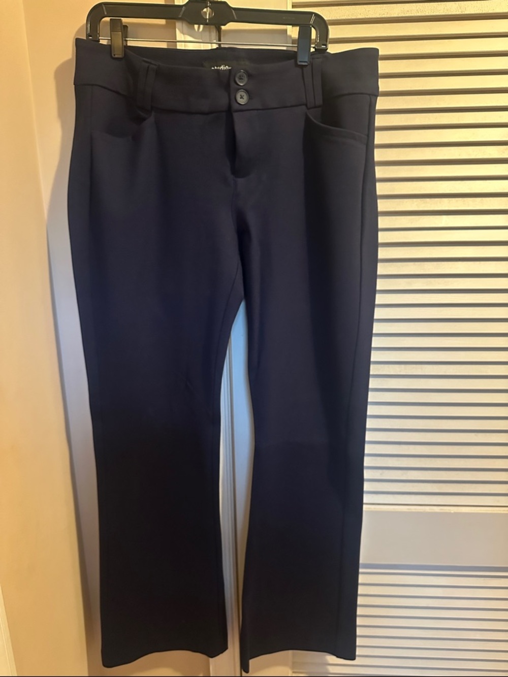 torrid Studio Dark Navy Button-Front Pants